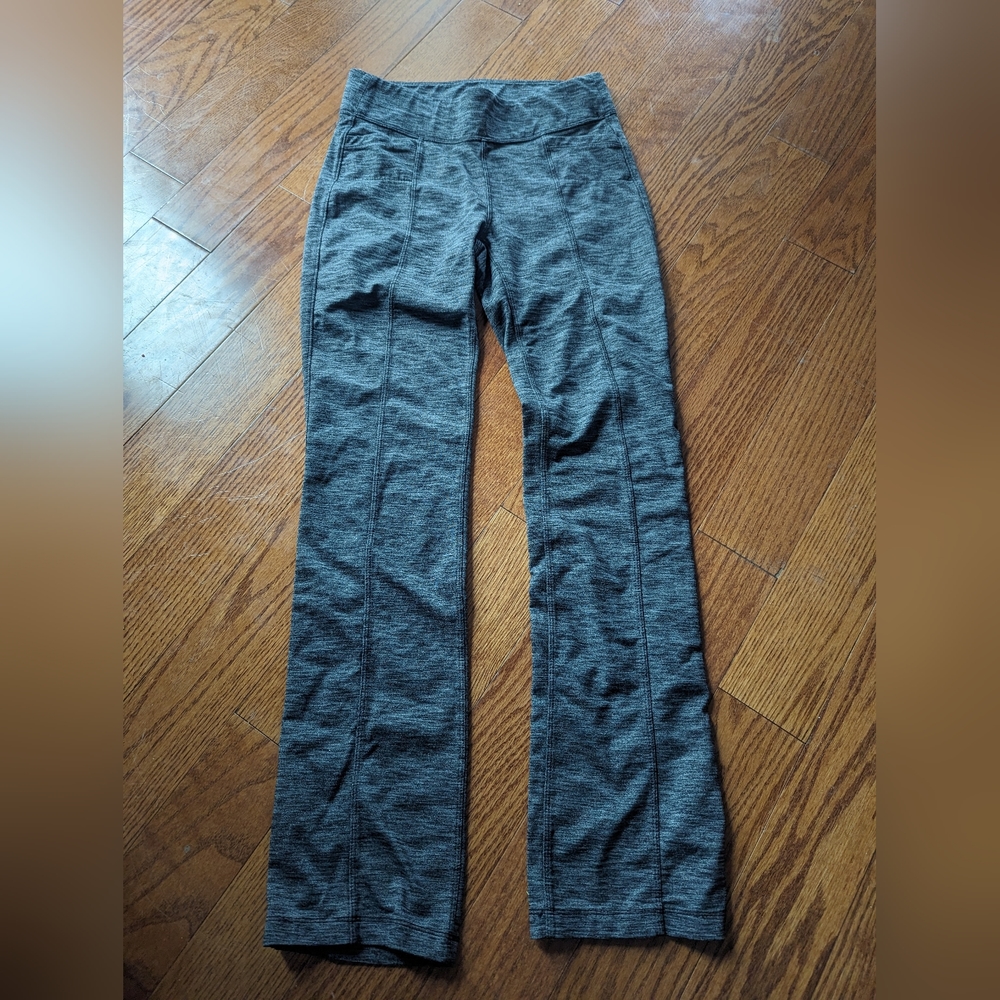 Athleta Metro Space Dye Gray Yoga Pants, S small